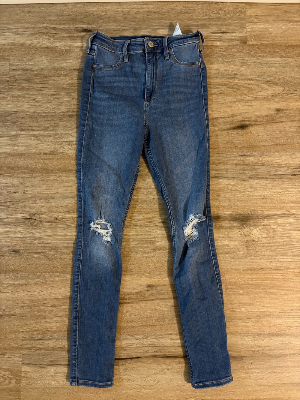 Hollister Skinny Distressed Jeans - Blue